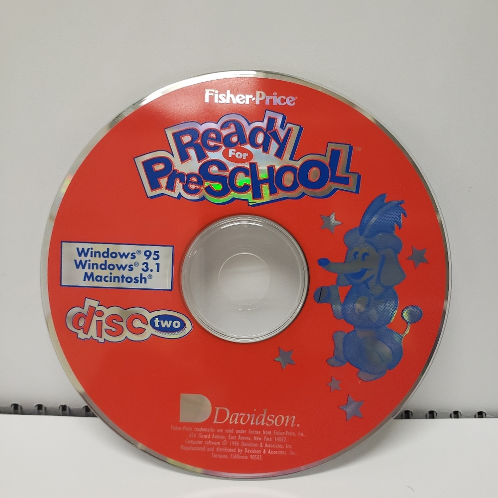 Fisher Price Ready for Preschool CD-ROM
